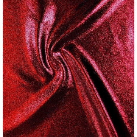Lycra RUBITE FOIL EFFECT SHINE RED/BLACK